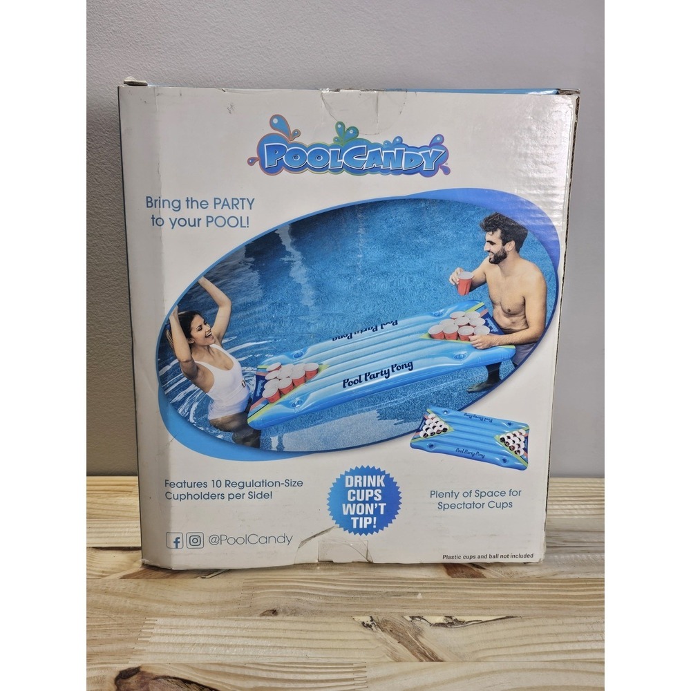 Pool Candy Inflatable Pool Party Pong Game New in Box - Picture 6 of 13